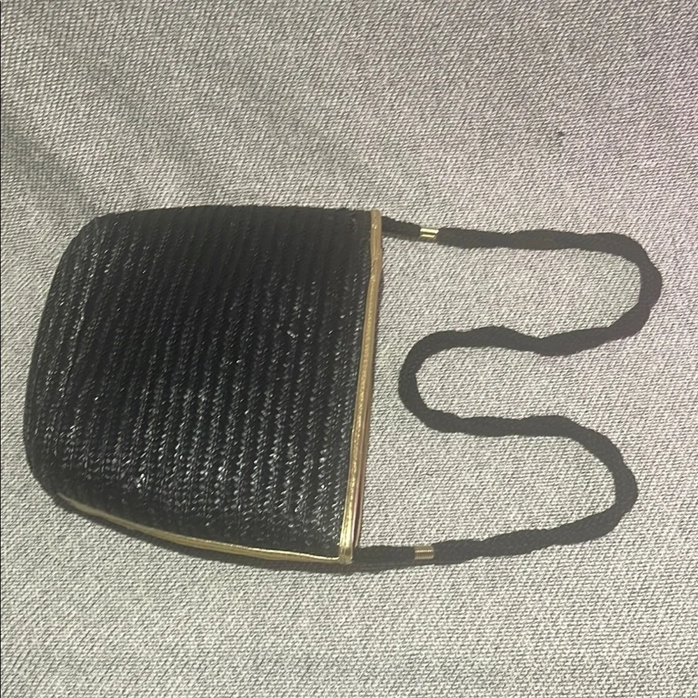 Worthington Black and Gold Geometric Shoulder Bag - Picture 6 of 14